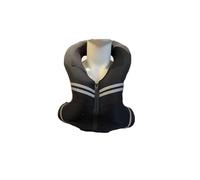 Kids/Adults Motorcycle Airbag Vest 0.1s Triggers The Body, Neck Airbag Reusable/with Reflective Tape(XS)