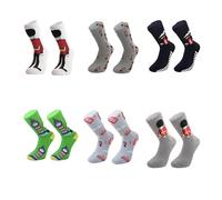 Kids/Adults Novelty Socks Fun London Eye, Big Ben & Royal Guard Crew Socks Multi Colour - for Travel Lovers