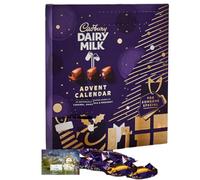 Kids Advent Calendar - TJMolten Xmas Gift Tag for Cadbury Chocolate Chunk Advent | Cadbury Dairy Milk Chocolate, 258g - Countdown Xmas Gift for Kids/Boys/Girls/Adults - Chocolate Advent 2025