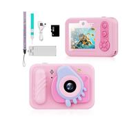 Kids Adventure Camera 2.4 Inch LCD Screen 32GB Memory Card Built in Games Fun Effects for Little Photographers Underwater Camera for Kids