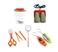 Kids Adventure Educational Toy Catching Observation Tools Kid Outdoor Set Children Games Magnifier Lens Catching Tool