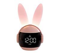 Kids Alarm Clock - ABS, 3.94x3.54x6.69in, Rabbit Night Light Clock, Touch-Control | Rechargeable Bunny Digital Alarm, Cute Bedside Clocks for Kids, Boys, Girls, Bedroom