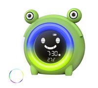 Kids Alarm Clock, Toddler Sleep Training Clock with Emoji, 5 Colors of Night Lights and 3 Brightness Settings Alarm Clock, Time to Wake Grow Clocks with Snooze Function for Children Boys Girls