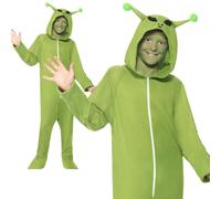 Kids Alien Costume Halloween Fancy Dress Boys Girls Space Martian UFO Outfit