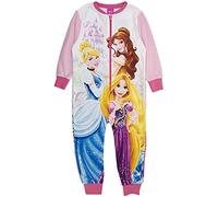 Kids All in One Boys Girls Disney Princess Childrens Fleece Onesie Pyjamas Age 7/8