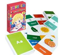 Kids Alphabet Cards, Interactive Educational Activities - Kids Shapes Cards | for Preschool Kindergarten Homeschooling Early Childhood Travel Home Car Airplane