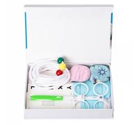 Kids Amblyopia Vision Training Set with Adjustable PD Flip Lens, Vergence Ball, Eye Patch & Various Vision Training Cards for Home Eye Therapy