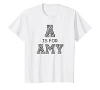 Kids Amy Name Shirt Alphabet A is for Amy T-Shirt