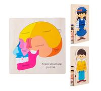 Kids Anatomy Toys - Educational Skeleton Puzzle, Interactive Jigsaw Learning Toy, Detailed Human Body Model | Hands On Cognitive Development Activity For Children Ages 3 5 STEM Learning