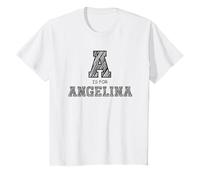 Kids Angelina Name Shirt Alphabet A is for Angelina T-Shirt