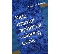 Kids animal alphabet coloring book