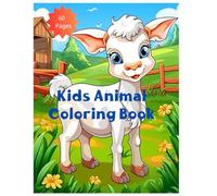 Kids Animal Coloring Book&fun farm for Kids:: 60 cute Animal+ Super Fun and Easy Designs, Amazing Animals Book