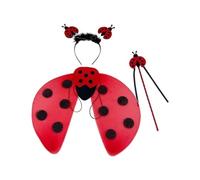 Kids Animal Costume Set Halloween Costume for Performance Dancing Masquerade 3pcs ladybug, 3 Pcs set