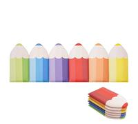 Kid's Anti Collision Wall Padding 6Pcs, 3D Wall Stickers Self Adhesive Headboard Panels, Pencil-Shaped Anti-Collision Wall Mats for Bedrooms Classrooms Playrooms, 6 Color