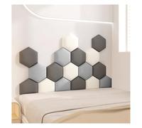 Kids Anti-collision Wall Padding, Wall Decoration, Self-adhesive Fabric Headboard Panel Wall Cushion, Hexagon 3D Padded Wall Panels For Bedroom Playroom(Multi-colored-01,180x105cm)