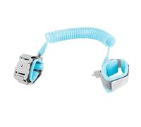 Kids Anti Lost Wrist Link 2.5 m with Key, Child Safety Wrist Leash with 360° Swivel, Retractable Tether with 304 Stainless Steel Cable, for Travel, Shopping, Park and Crowded Places-Green (Blue)