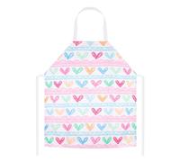 Kids Aprons, Cute Cartoon Kitchen Cooking Baking Apron for Boys and Girls, Children's Apron for Art Painting Gardening (colorful hearts)