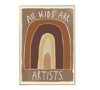 Kids Are Artists Large Poster Multicoloured 50x70