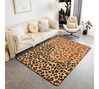 Kids Area Rugs Educational Animal Leopard Print Play Mats 50 X 80 Cm, Non Slip Rug Children Crawling Rugs Floor Mat For Playground Kids Room Bedroom Playroom -43153077806