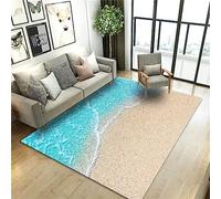 Kids Area Rugs Educational Beautiful Beach Sea View Play Mats 40 X 60 Cm, Non Slip Rug Children Crawling Rugs Floor Mat For Playground Kids Room Bedroom Playroom
