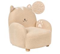 Kids Armchair Cat ZOAR Boucle Beige