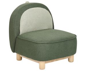 Kids Armchair Dinosaur FABORG Fabric Dark Green