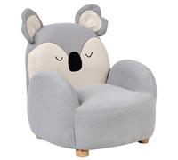 Kids Armchair Koala HERVIK Fabric Grey
