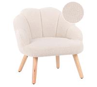 Kids Armchair MILAND Boucle Light Beige