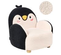 Kids Armchair Penguin FYN Boucle Black