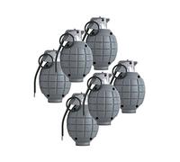 Kids Army SAS Toy Hand Grenades - Set Of 6 Black Dummy Grenades Age 3+
