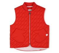 Kids Around - Sleeveless Down Jacket - Bright Red - Girl - 4 Years