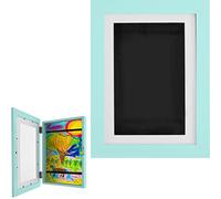 Kids Art Frame, A4 Fillable Front Opening Photo Frame with Fixed Strap, Childrens Artwork Display, Hold up to 150 150 Pictures, Ideal for Children's Drawings, Kids Art Projects (Blue 1PC)
