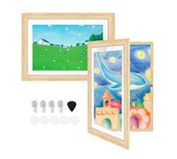 Kids Art Frames, 2 Pack Fillable Front Opening Kids Artwork Display Frame