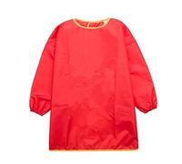 Kids Art Smocks Waterproof Painting Aprons Toddler Long Sleeve Paint Smock Artist Overalls for Halloween Career Day Toddler Girl Apron Painting Long Sleeves Smock (Red, 4-5 Years)