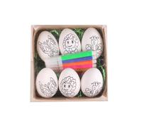 Kids Arts And Crafts Ages 4-8 Desk Easter DIY Hand Painted Eggs 2024 Cartoon Bunny Eggs Children's Handmade Gifts 1ml Toddler Arts And Crafts Storage (A, One Size)
