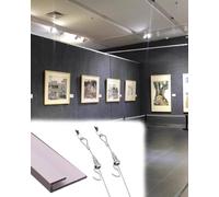 Kids' Artwork Picture Hanging Track67 Decorative Photo Display Rail System with 9.8' Cable Perfect for Home & School Wall Art Organization