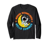 Kids Astronaut Space Last Day of School Graduation Planet Long Sleeve T-Shirt