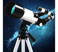 Kids Astronomical Telescope,70mm Aperture 400mm Astronomical Refractor Telescope, Professional Stargazing Entry-Level Student Space Telescope,Portable Telescope (Color : A-O