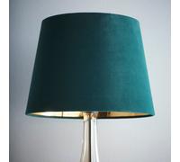 Kids at Home 10" Green Velvet Empire Tapered Shade Gold Innet