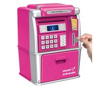 Kids ATM: Compact ATM Compartment, Vibrant Card Slide, Articulated Currency Panel, Handcrafted Design for Accepting , Fancy Home Banking Concept,