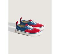 Kids Authentic Low Top Trainers with Elasticated Laces Blue/Red