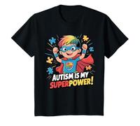 Kids Autism is My Super Power Superhero Autism Awareness Boys T-Shirt