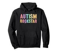 Kids AUTISM ROCKSTAR Proud Daddy Speaks Mommy Family Pullover Hoodie