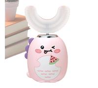 Kids Auto Toothbrush - Cartoon Waterproof U Shaped Electric Brush with 3 Modes and Smart Timer, Gentle Cleaning Tool | Fun Care Accessory | for Boys Girls Ages 2-6 Daily Brushing Habits Cavity
