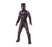Kids Avengers Endgame Deluxe Black Panther Purple Battle Fancy Dress Costume