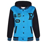 Kids B.B Hooded NYC FOX Jacket Long Sleeve Baseball Coat Girls Boys Age 1-13 Yrs