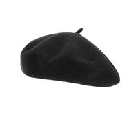 Kids Baby Girls Boys Vintage Beret Hat Classic Wool French Beret Hat Solid Fall Winter Warm Beanie Cap (A-Black, ONE Size)
