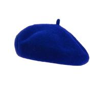 Kids Baby Girls Boys Vintage Beret Hat Classic Wool French Beret Hat Solid Fall Winter Warm Beanie Cap (A-Sapphire Blue, ONE Size)