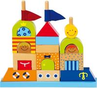 Kids Baby Motor Skills Toys Stacking Blocks Rods Colourful wooden NEW NEW