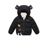 Kids Baby Puffer Jacket - Toddlers Cute Hooded Padded Coat, Boys Girls Lightweight Down Jackets, Winter Warm, Packable Bodywarmer, Windproof Outwear Parka, Thicken, Zip Pockets, Children 1-6 Years Old